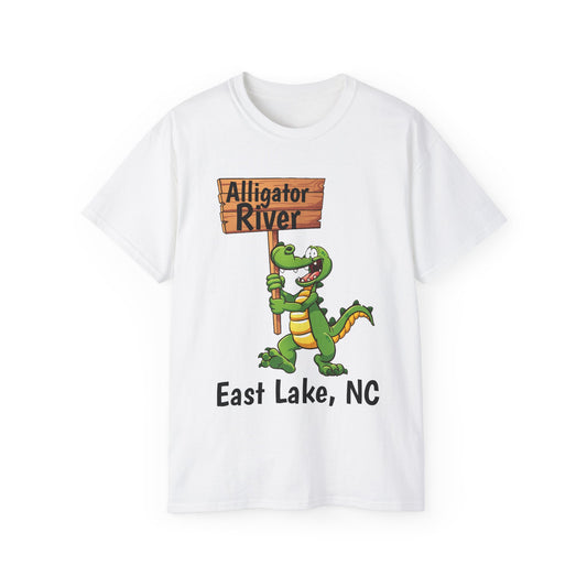 Alligator River East Lake North Carolina Unisex Ultra Cotton Tee