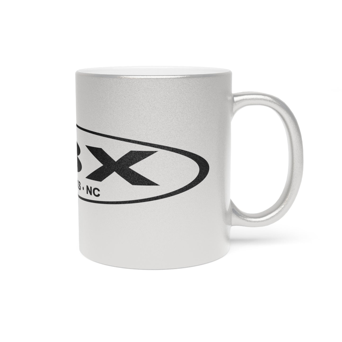 Obx Stretch Metallic Mug (Silver\Gold) Great for Weddings