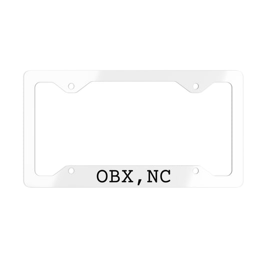 OBX, NC Metal License Plate Frame