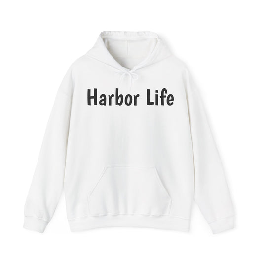 Harbor Life w/ Mama Bear on back Unisex Heavy Blend™ Hooded Sweatshirt