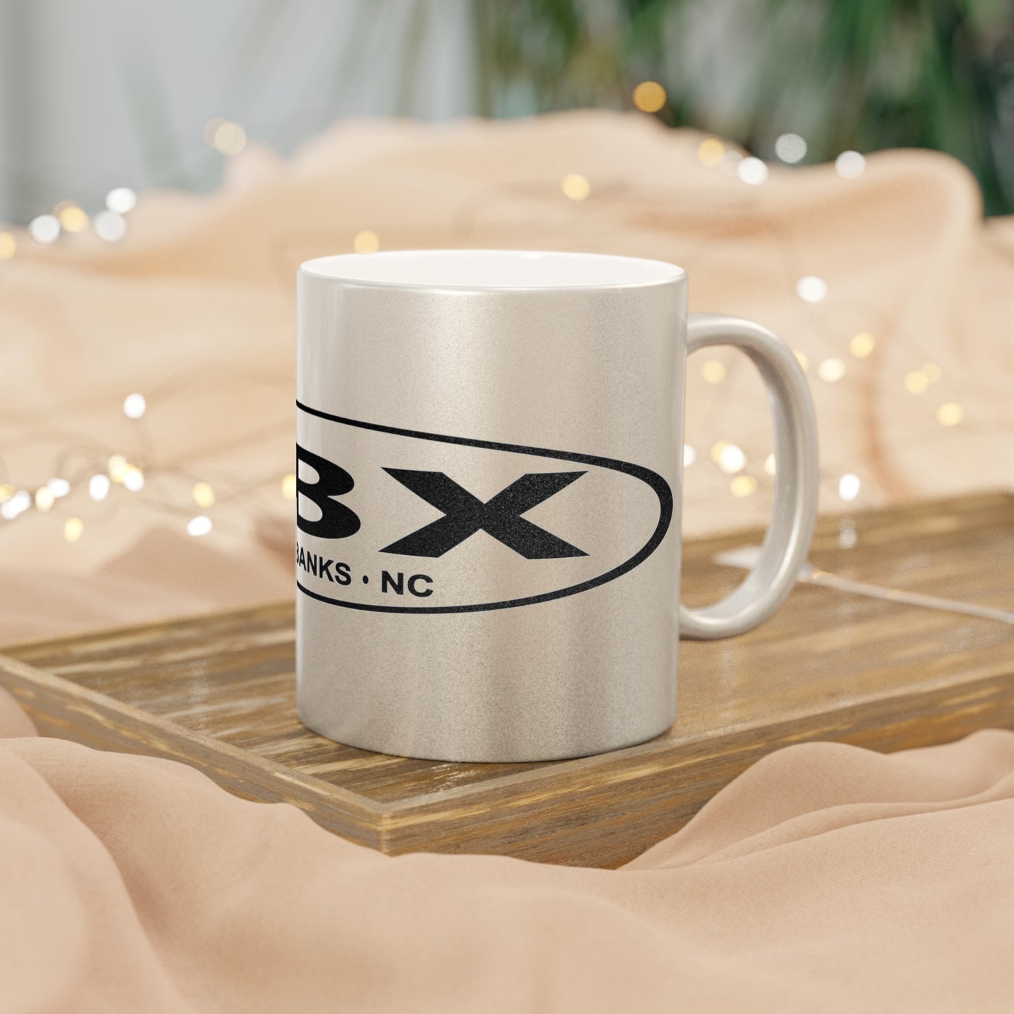 Obx Stretch Metallic Mug (Silver\Gold) Great for Weddings