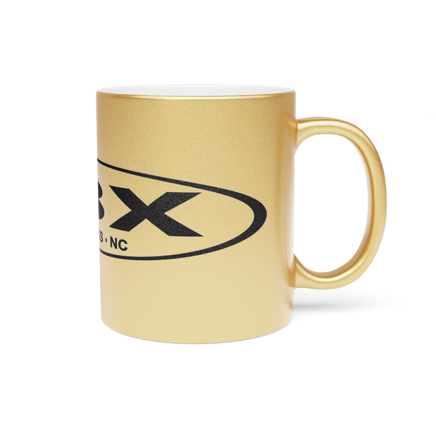 Obx Stretch Metallic Mug (Silver\Gold) Great for Weddings