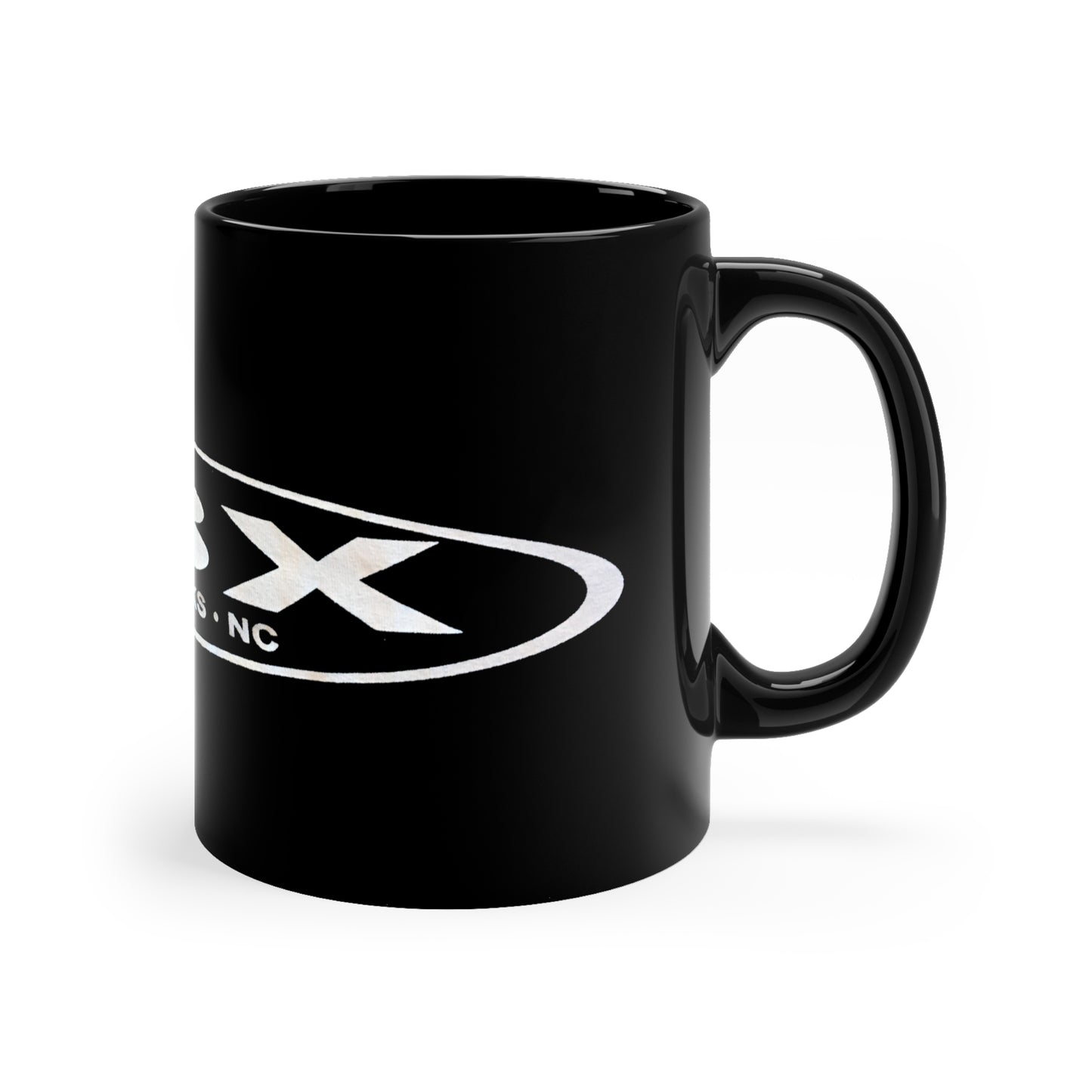 Classic Obx Stretch Black Coffee Mug, 11oz