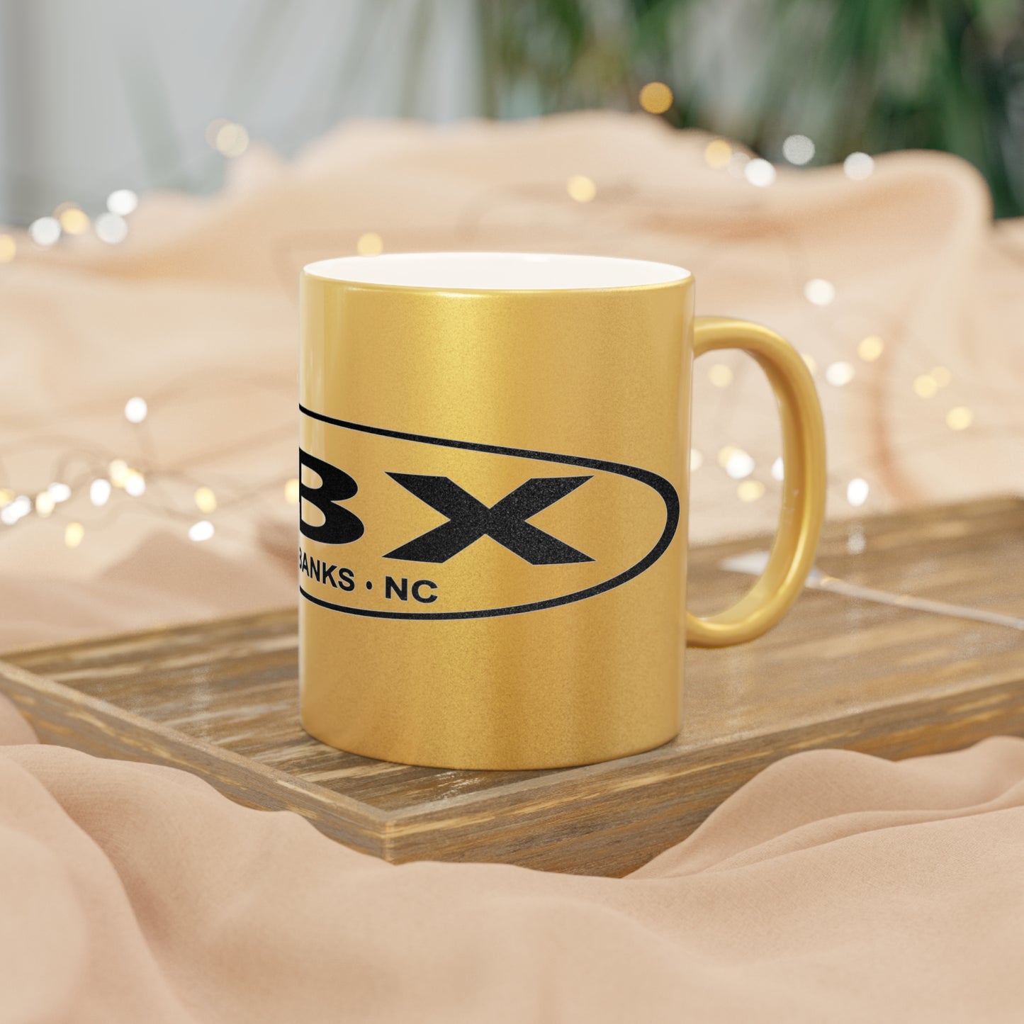 Obx Stretch Metallic Mug (Silver\Gold) Great for Weddings